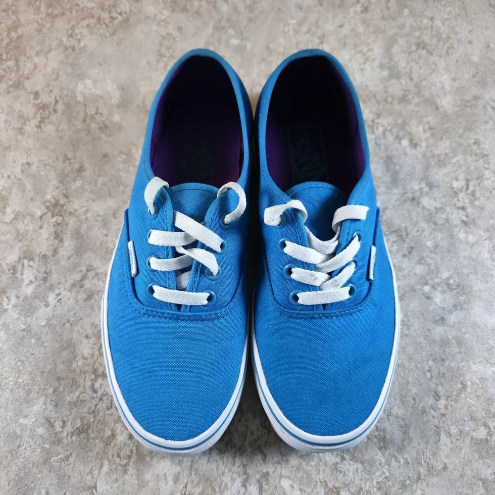 Vans Authentic Hawaiian Ocean Mens 6 Womens 7.5 Blue And Purple Skate Shoes